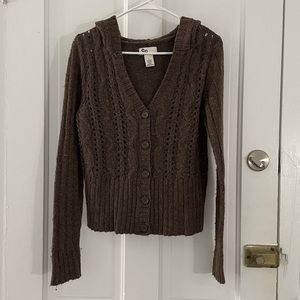 Brown y2k Cardigan